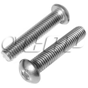 Parafuso allen cabeça abaulada inox 304  - m10-1,50 x 70