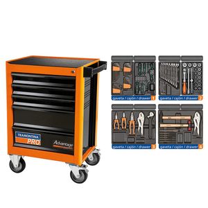 Carro advantage 44950/792 - 92 peças - tramontina-pro