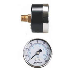 Manômetro horizontal 0/160 psi - arprex