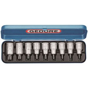 Jogo soquete torx t-20-t-60 1/2" itx 19 pm gedore