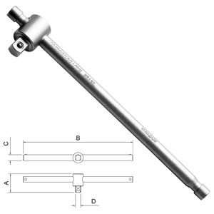 Cabo para soquete 3/8" 44820/108 tramontina-pro