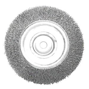 Escova de aço inox circular 6" x 3/4" x 5/8" ropan