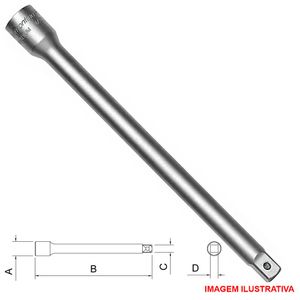 Extensao para soquete 1/2 x 3" 44836/103 tramontina-pro