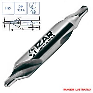 Broca para centrar - 8.0 X 20.0 Izar