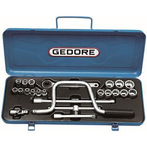 Jogo soquete 6-22 mm 3/8" 30 tmz gedore