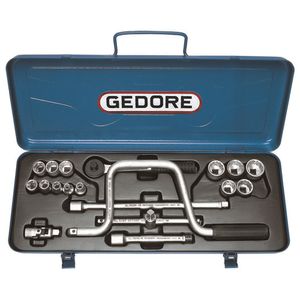 Jogo soquete 1/4-7/8 3/8" 30 hpu gedore