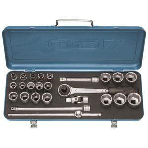 Jogo soquete sextavado 10-32 mm 1/2" 19 kmu gedore