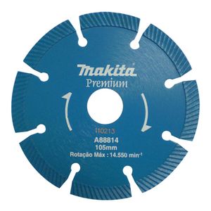 Disco diamantado segmentado concreto refrigerado seco a-88814 - makita