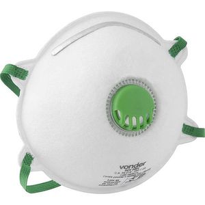 Mascara descartável concha com valvula rcv2001 pff1 - vonder