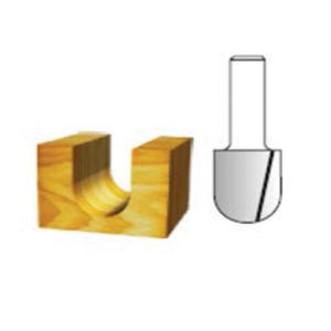 Fresa para tupia ponta "u" diâmantada 1/4" haste 1/4" d-49345 - makita