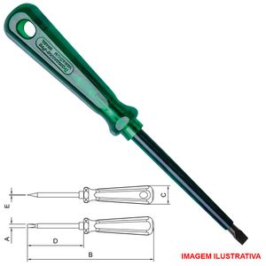 Chave teste de fenda isolada vanádio 1/8 x 6" 44115/01 - tramontina-pro