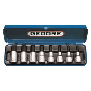 Jogo soquetes hexagonal 4-17 mm  in19-8m gedore