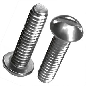 Parafuso rosca máquina redonda fenda inox 304 - 3/16-24 x 5/8