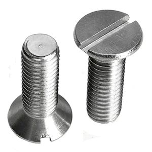 Parafuso rosca máquina chata fenda inox 304 - 5/32-32 x 1/2