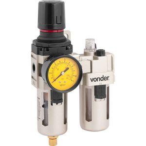 Filtro de ar com regulador e lubrificador 1/4" rl140 - vonder