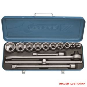 Jogo soquete sextavado 7/8-2" / enc. 3/4" / Ref. 32 Epu gedore