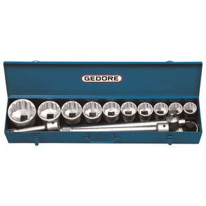 Jogo soquete estriado 1.7/16-3.1/8 / Enc. 1" / Ref. D21 epu gedore