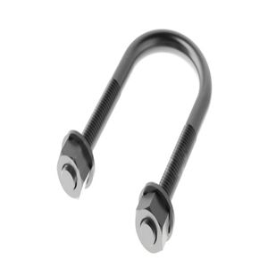 Grampo "u" p/ tubo 4" (rosca - 5/16) c/porcas e arruelas de pressão zincada