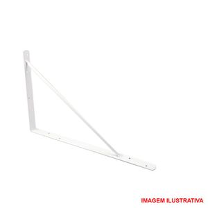 Cantoneira c/mao francesa 25 cm. Extra pesada branco