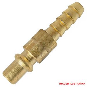 Pino para engate rápido com escama 1/4 latão - garden