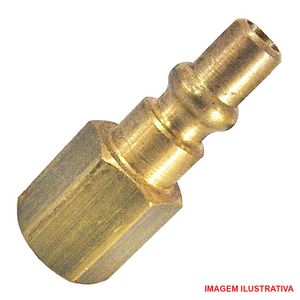Pino para engate rápido femea 1/4 npt latão - garden