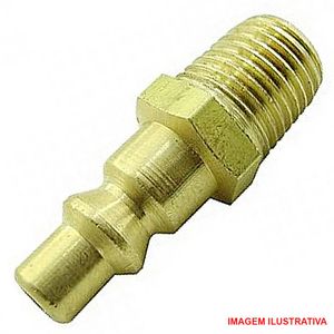 Pino para engate rápido macho 1/4 npt latão - garden