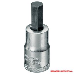 Soquete allen curto - 19 mm  / enc. 1/2" / Ref. In19 gedore