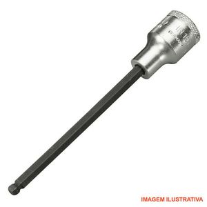 Soquete allen longo abaulada - 8 mm  / enc. 1/2" / Ref. In19lk gedore