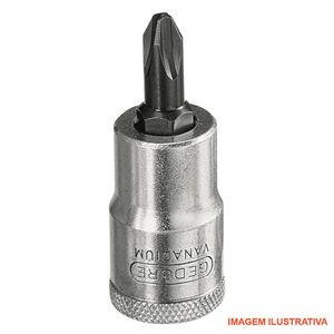 Soquete philips ponta 4.0 Enc. 1/2" / Ref. Iks19 gedore