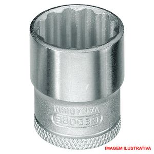 Soquete estriado - 18 mm  / enc. 3/8" / Ref. D30 gedore