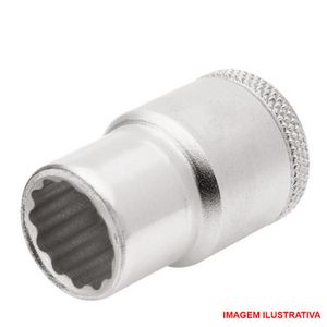 Soquete estriado - 22 mm  / enc. 1/2" / Ref. D19 gedore