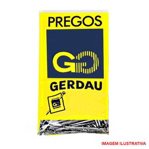 Prego com cabeça 22 x 42 gerdau - pacote com 1 kg
