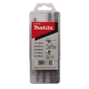 Jogo de brocas de wídea para concreto com 5 peças d-36762 - makita