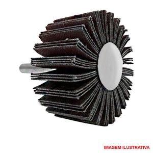 Roda de lixa com pino / carb flap / mini pg / minikuntor 50 x 25 grana 50 - pontabras