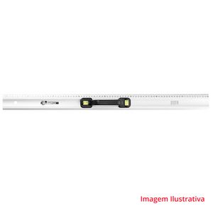 Regua Graduada 800 MM Metalica Cabo Plastico com 2 Bolhas