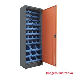 Armário gaveteiro misto azul com 47 gavetas  ábile 90002 - Presto