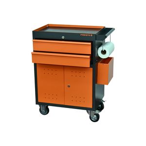 Carro para ferramentas PRO Grafite/Laranja com 2 Gavetas e 1 porta 91019 - Presto