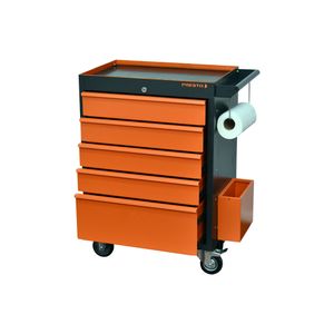 Carro para ferramentas PRO Grafite/Laranja com 5 Gavetas 91020 - Presto