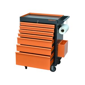 Carro para ferramentas PRO Grafite/Laranja com 7 Gavetas 91018 - Presto