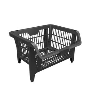 Cesto plástico expositor prático 58cm preto 42509 Presto