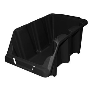 Gaveta Plástica Prática Empilhável para estante preta bin N. 5  42003 Presto