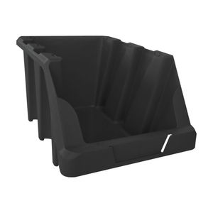 Gaveta Plástica Prática Empilhável para estante preta bin N. 7  42005 Presto