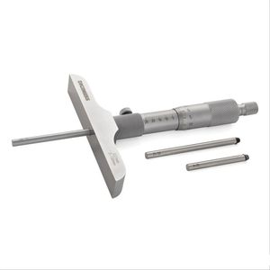 Micrômetro profundidade - hastes intercambiáveis fix bucha base 101,5mm 0-300-digimess - 110.503