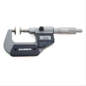 Micrômetro externo digital - medir dentes de engenagem 50-75mm - digimess - 110.372