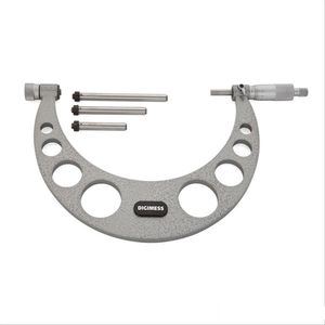 Micrômetro externo - batente intercambiável 0-150mm - 4 batentes - digimess - 110.220A