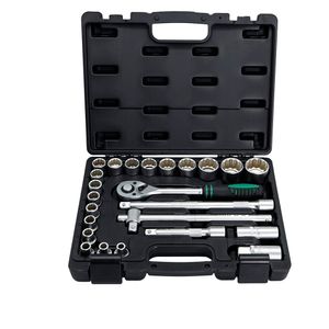 Jogo de soquetes métrico encaixe 1/2" com 24 pecas 135769 Stels