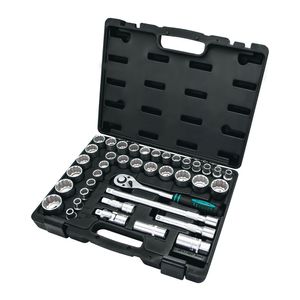 Jogo de soquetes métrico e polegada encaixe 1/2" com 39 pecas 135789 Stels