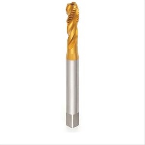 Macho máquina canal helicoidal haste reforçada com titânio (hss) bsw 3/8 - kingtools