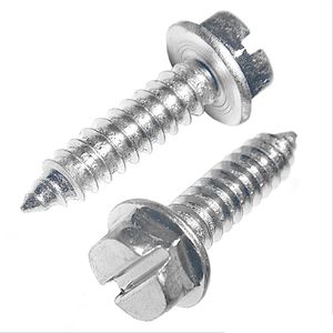 Parafuso auto-atarraxante sextavado arruelado fenda - 4.8 X 25 zincado