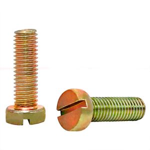 Parafuso rosca máquina cilíndrica fenda - m5-0,80 x 30 ma bicromatizado
